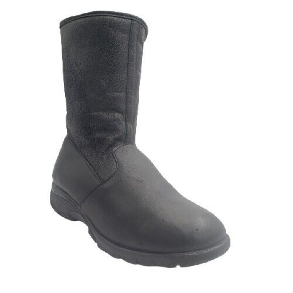 Toe Warmers Women’s Shield Waterproof Black Leather Winter Boots Sz 9.5 B